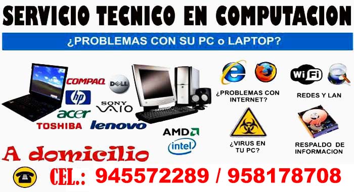Soporte Tecnico de Computadoras en Arequipa